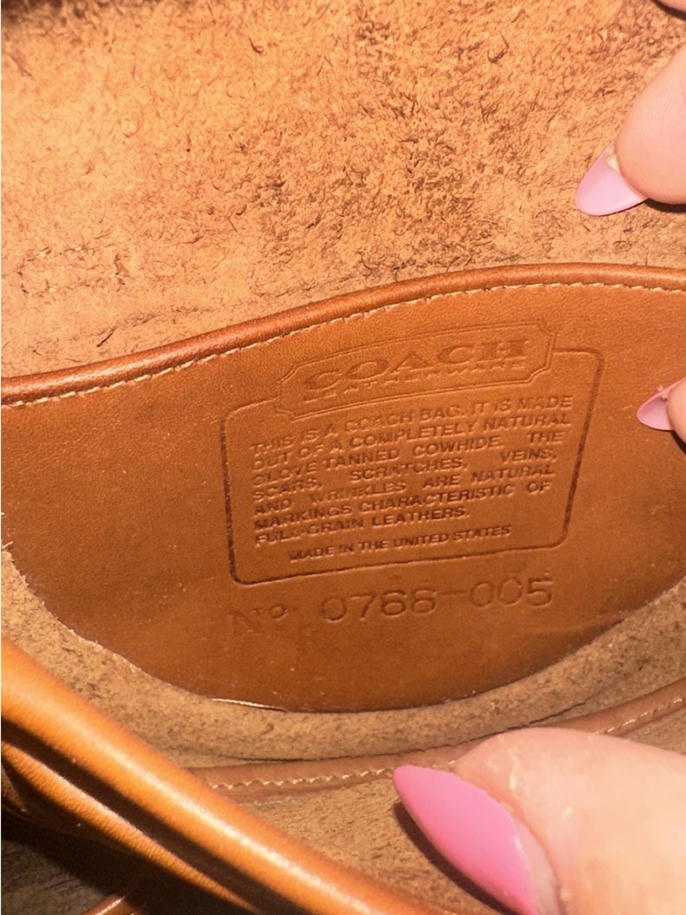 COACH VINTAGE BRITISH TAN MINI CROSSBODY BELT BAG - Picture 4 of 4